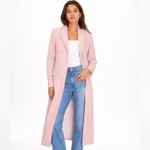 1. State Pink Blazer Classic Tailored Gingham